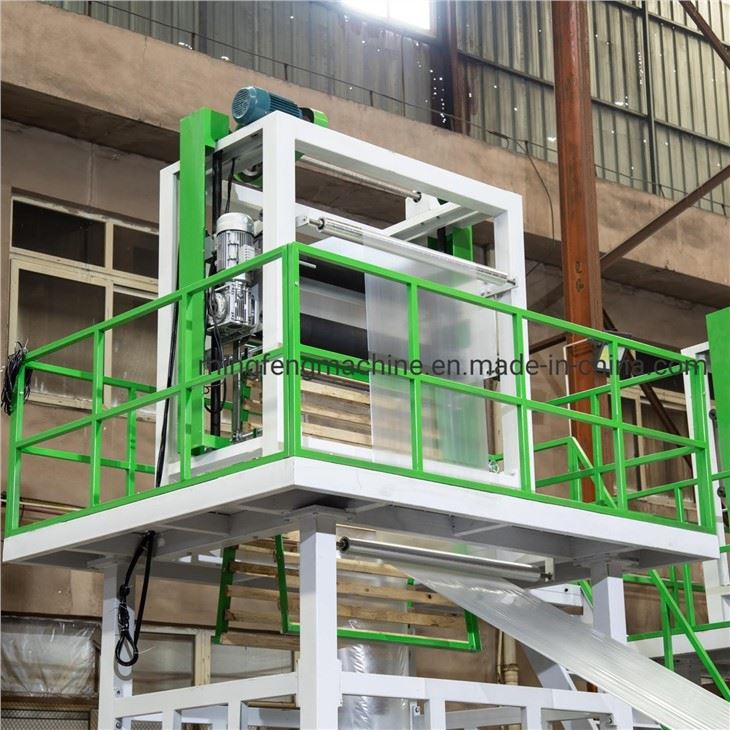 Multicolor Two-color Stripe Extruder HDPE Film Blowing Machine Two-color Film Rolling Extruder