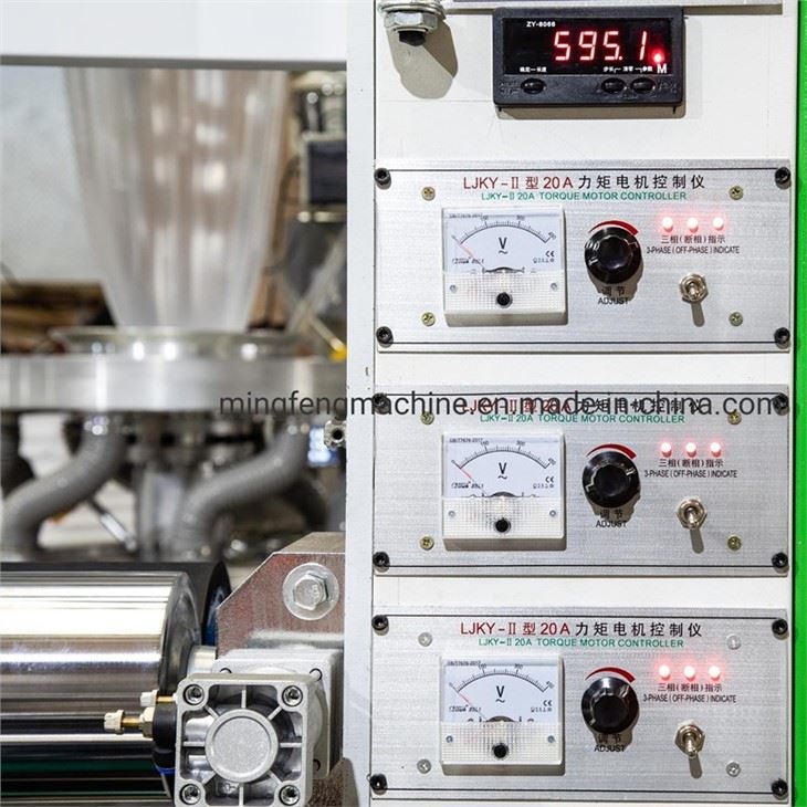 Multicolor Two-color Stripe Extruder HDPE Film Blowing Machine Two-color Film Rolling Extruder
