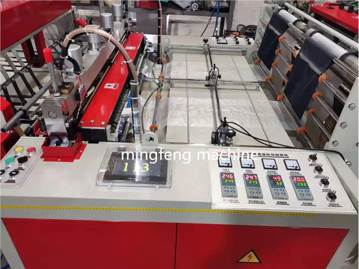 Heat Sealing And Cutting Bag Making Machine Plastic Bag Maker